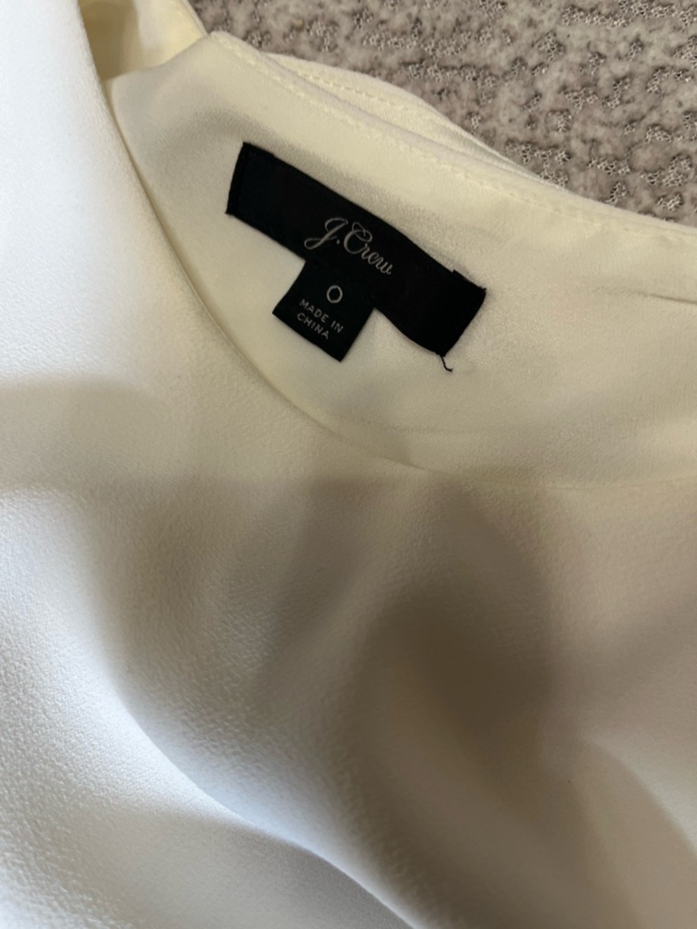 J. Crew Colorblocked Ruffle Sleeve Jumpsuit in Ivory & Black Size 0 - Picture 14 of 17